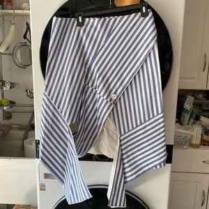 Old Céline blue and white strip skirt 40